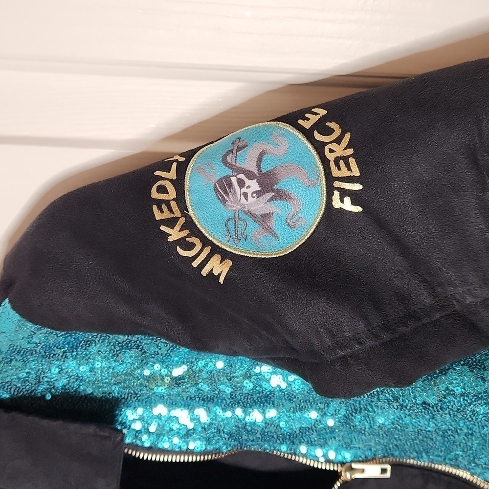 Disney D-Signed Descendants 3 Uma “Wickedly Fierce” Faux Suede Moto Jacket M - Picture 3 of 11